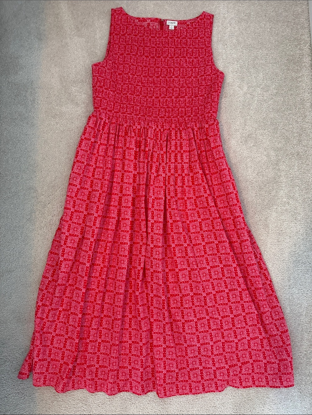 J.Crew L coral 🪸 sleeveless dress